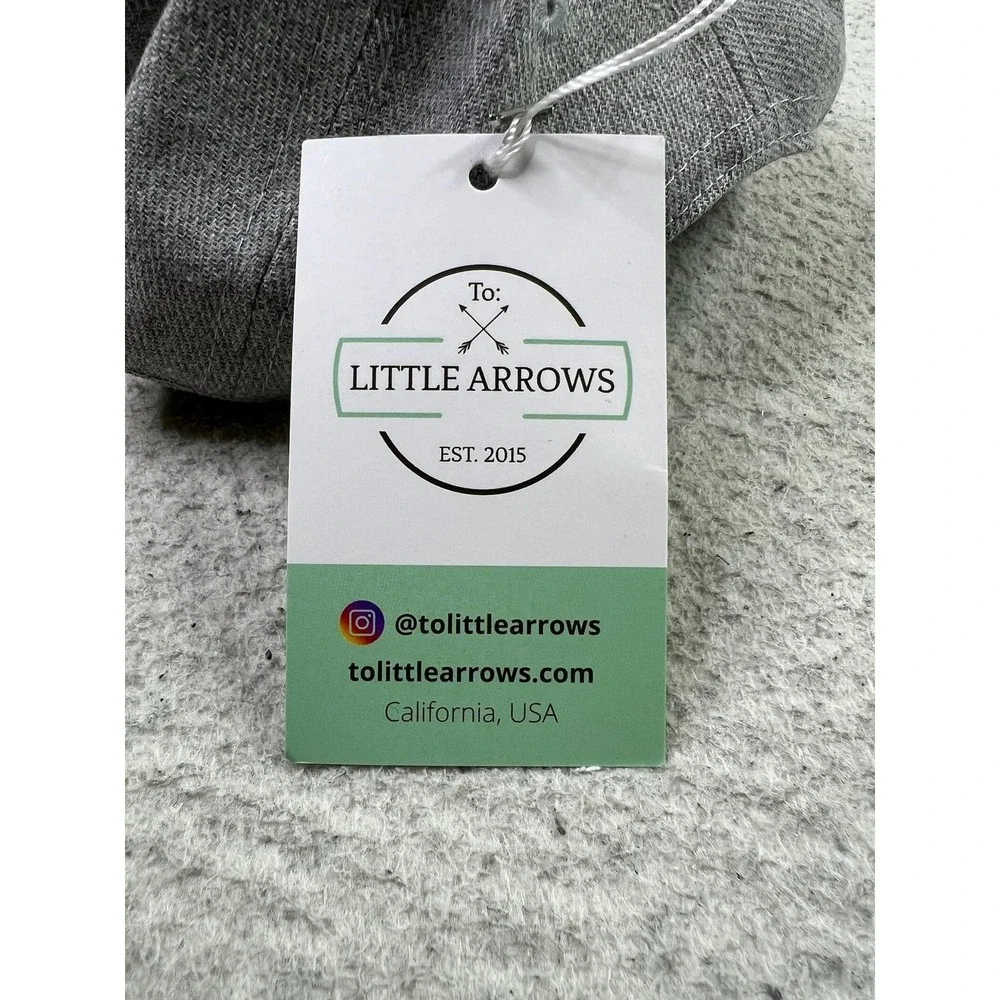 Little Arrows Hat Cap Snap Back Heather Gray Junior JR Logo Patch Kids Youth